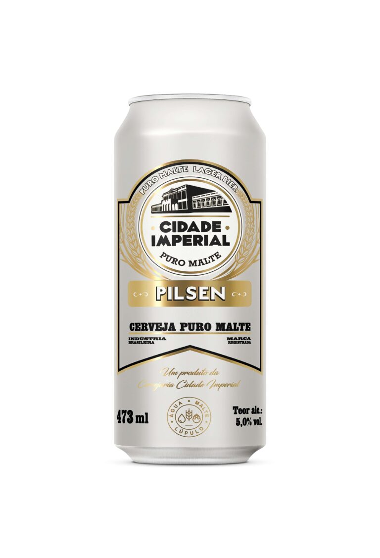 Cerveja Cidade Imperial Pilsen Lata 473ml - 12 Unidades