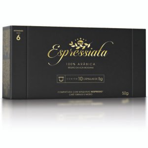 Café Espressiata 100% Arábica - Cartela com 10 Cápsulas de 5g