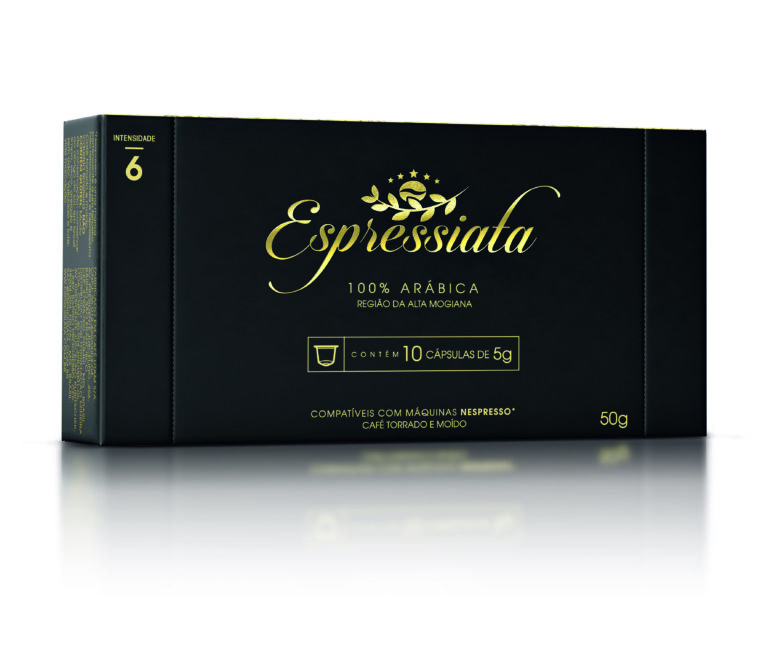 Café Espressiata 100% Arábica - Cartela com 10 Cápsulas de 5g