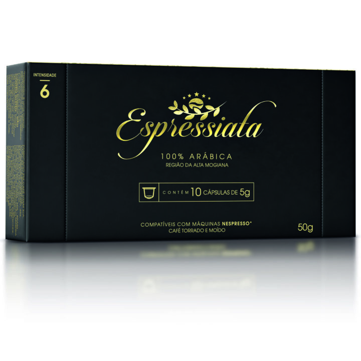 Café Espressiata 100% Arábica - Cartela com 10 Cápsulas de 5g