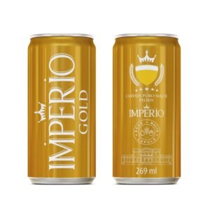 Cerveja Império Gold Lata 269ml - 12 Unidades