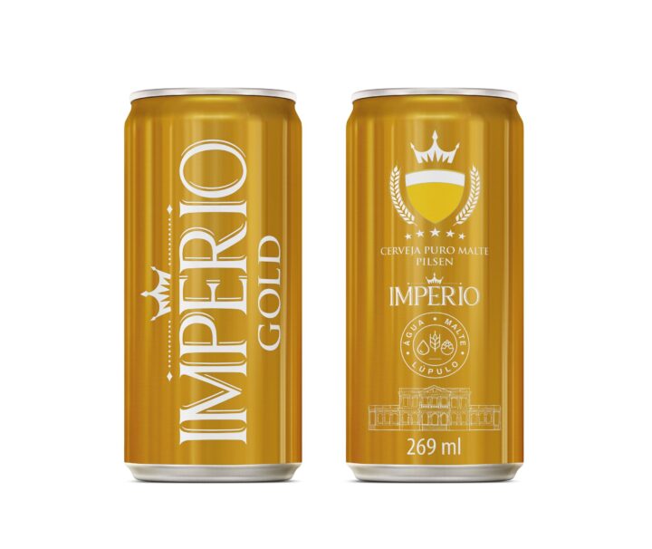 Cerveja Império Gold Lata 269ml - 12 Unidades