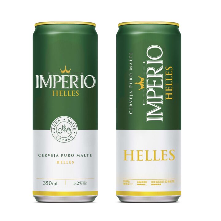 Cerveja Império Helles Lata 350ml - 12 Unidades