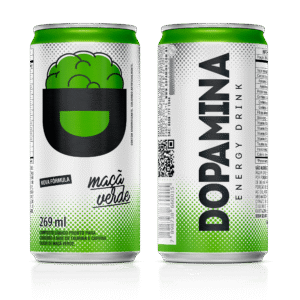 Dopamina Energy Drink Maçã Verde Lata 269ml - 6 Unidades