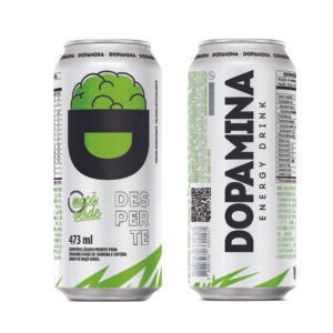 Dopamina Energy Drink Maçã Verde 473ml - 6 Unidades