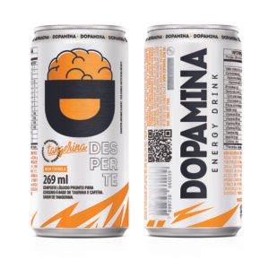 Dopamina Energy Drink Tangerina Lata 269ml - 6 Unidades