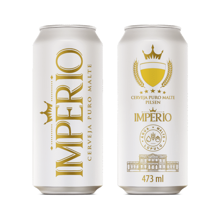 Cerveja Império Pilsen Lata 473ml - 12 Unidades