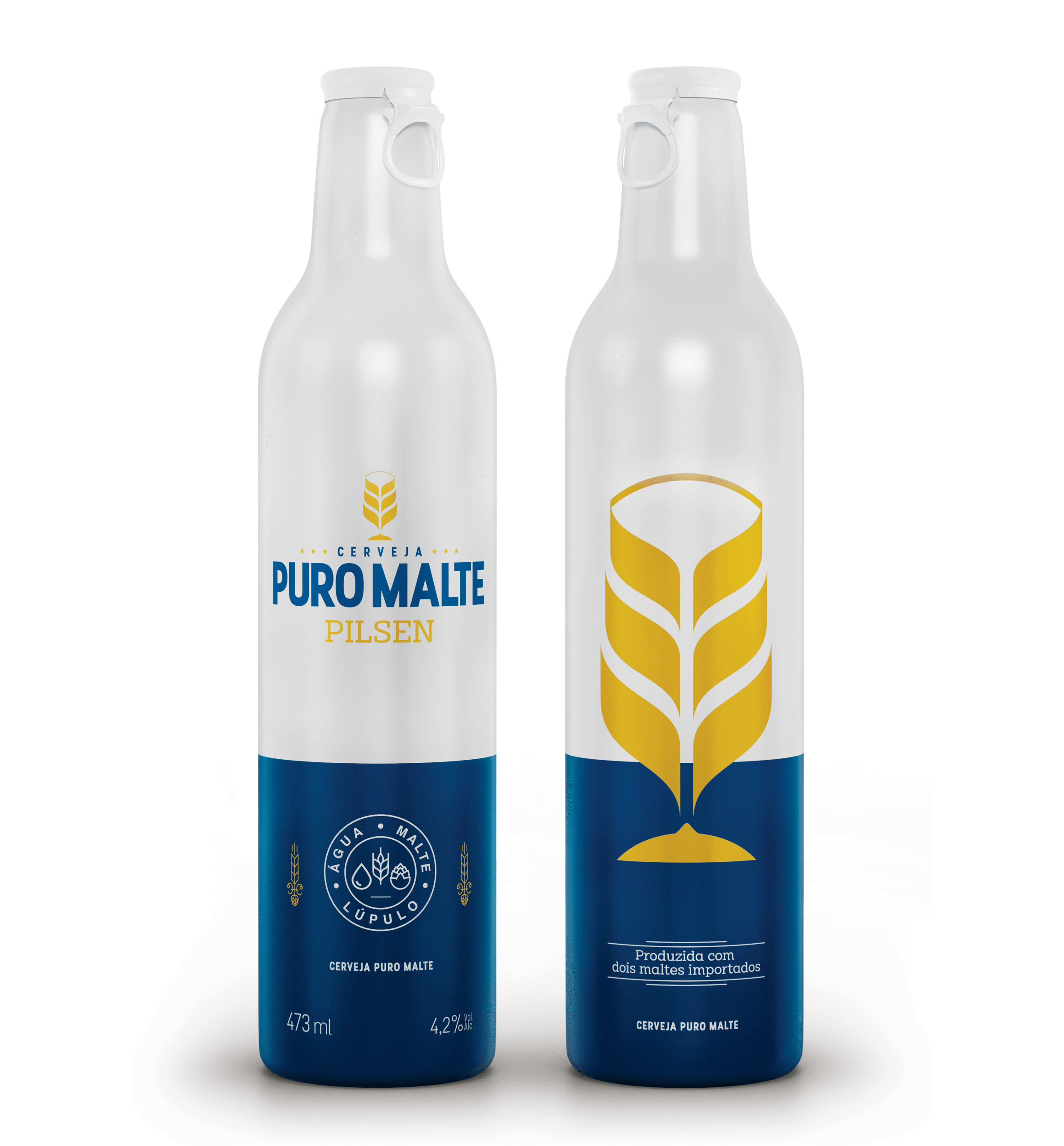 Cerveja Puro Malte Garrafa de Alumínio 473ml - 6 Unidades