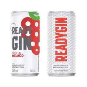 Ready Gin Morango Lata 269ml - 6 unidades