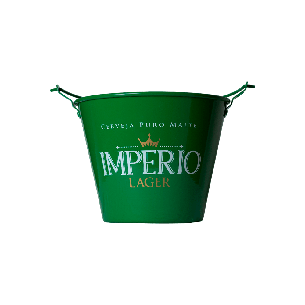 Balde de Alumínio Império Lager - Verde - 1 unidade (Frete não incluso)