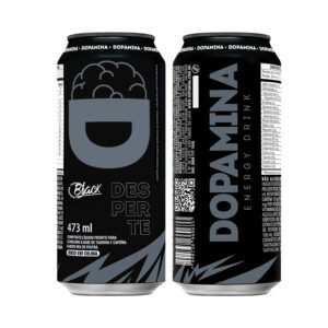Dopamina Energy Drink Black 473ml - Mix de Frutas - 6 unidades