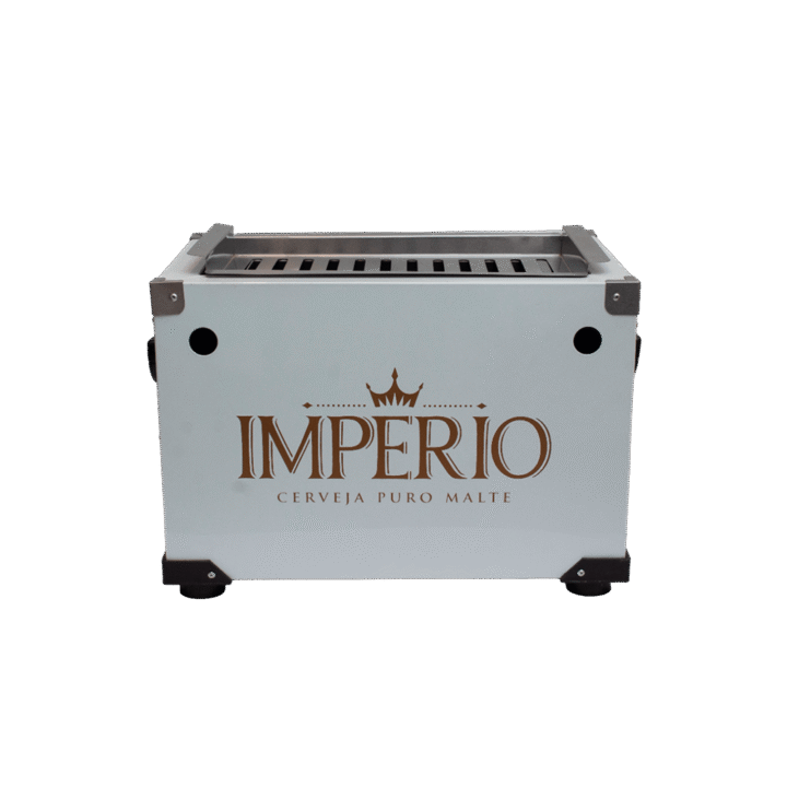 Churrasqueira Portátil Império - Branco - 4 kg (Frete não incluso)
