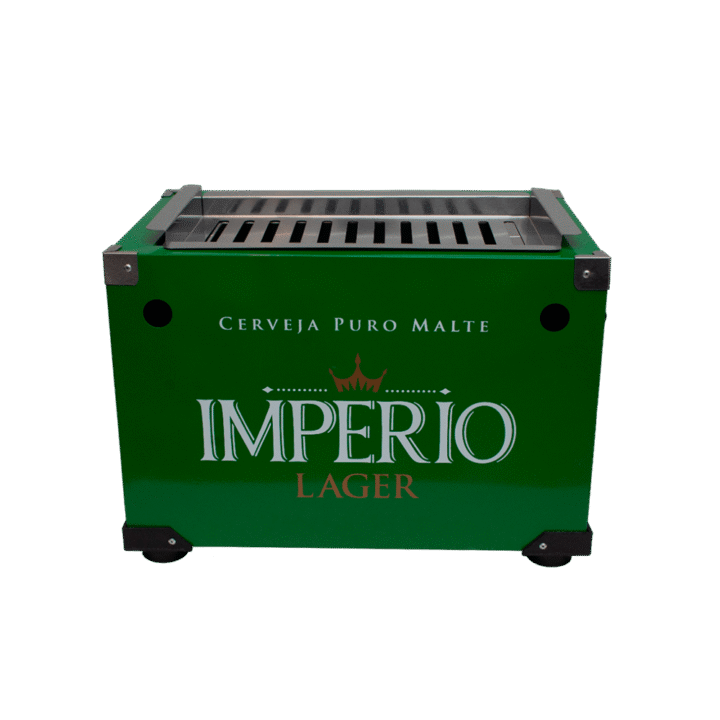 Churrasqueira Portátil Império Lager - Verde - 4kg (Frete não incluso)