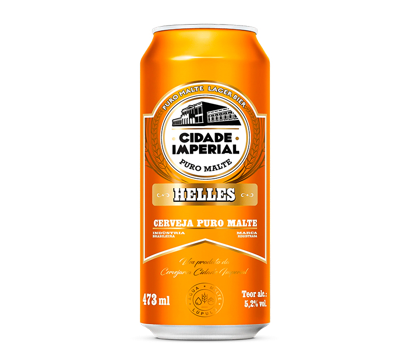 Cerveja Cidade Imperial Helles Lata 473ml - 12 Unidades