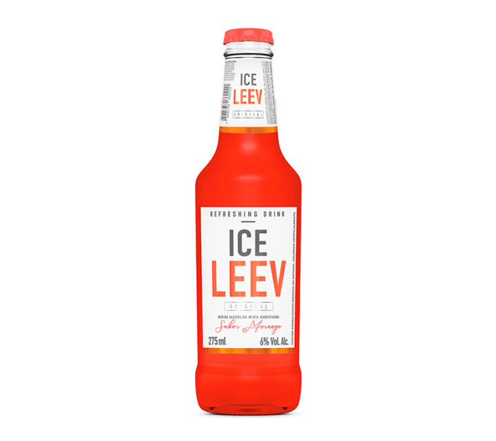 Ice Leev Morango Garrafa 275ml - 6 Unidades