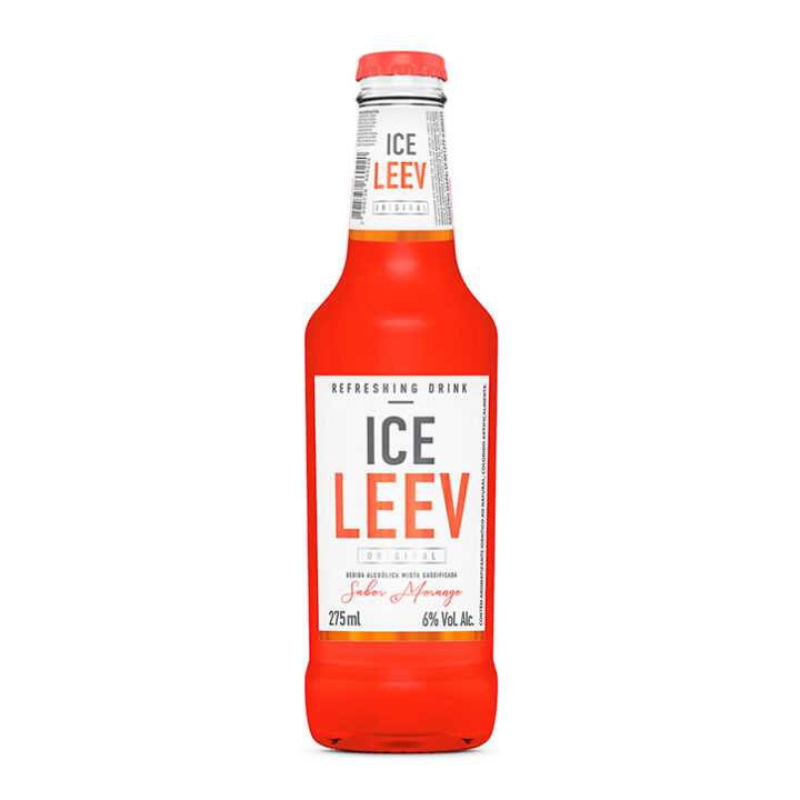 Ice Leev Morango Garrafa 275ml - 6 Unidades