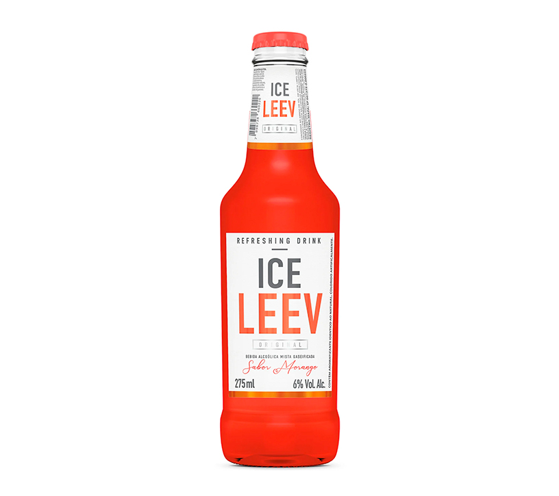 Ice Leev Morango Garrafa 275ml - 6 Unidades