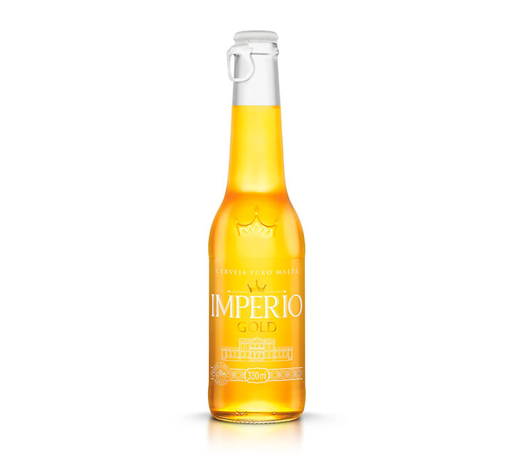 Cerveja Império Gold Garrafa 330ml - 12 Unidades
