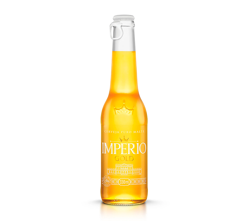 Cerveja Império Gold Garrafa 330ml - 12 Unidades