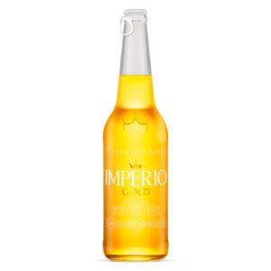 Cerveja Império Gold Garrafa 600ml - 12 Unidades