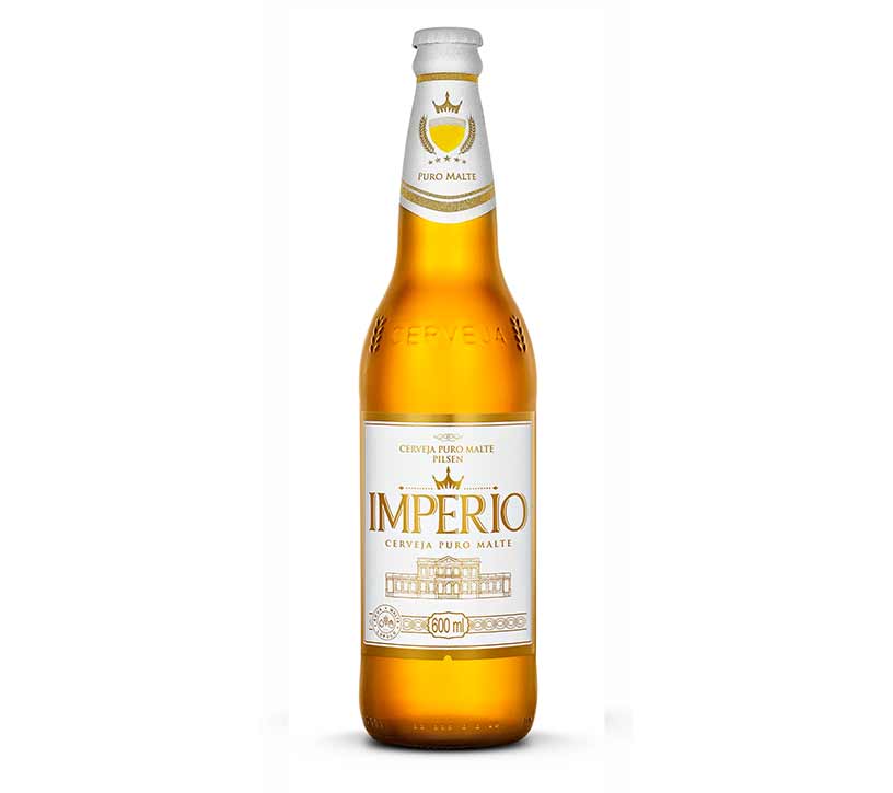 Cerveja Império Pilsen Garrafa 600ml - Descartável - 12 Unidades