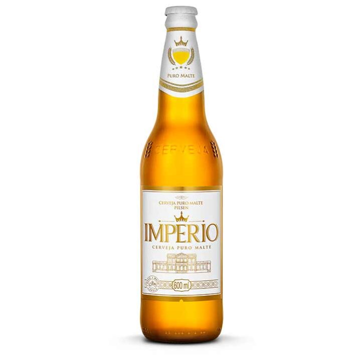 Cerveja Império Pilsen Garrafa 600ml - Retornável - 24 Unidades