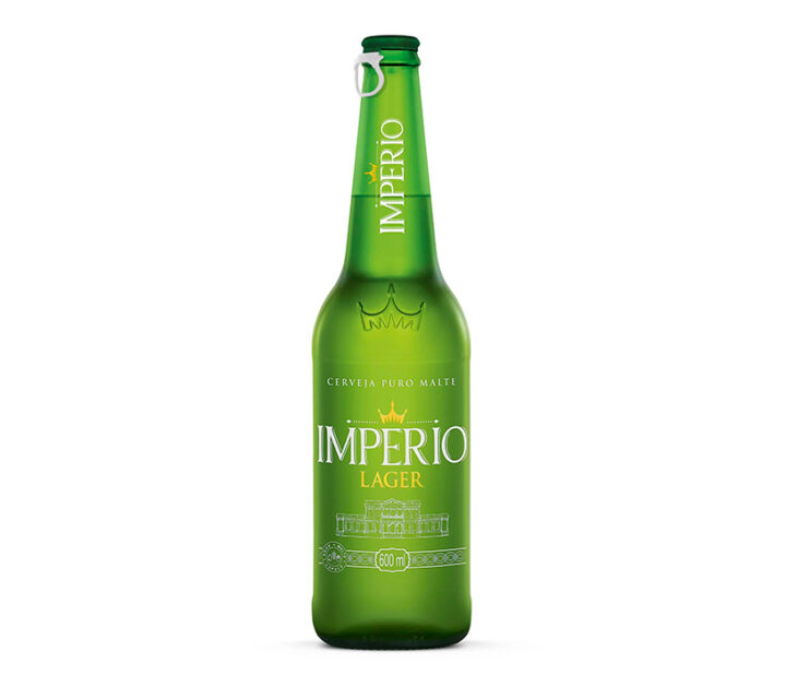 Cerveja Império Lager Garrafa 600ml - Retornável - 24 Unidades