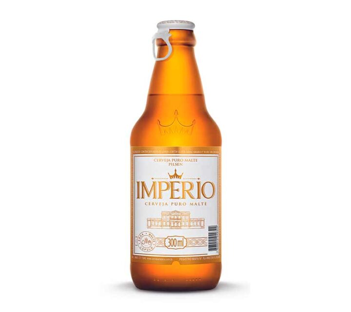 Cerveja Império Pilsen Garrafa 300ml - 24 Unidades
