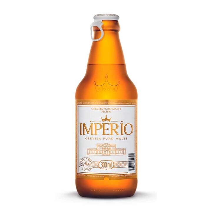 Cerveja Império Pilsen Garrafa 300ml - 24 Unidades
