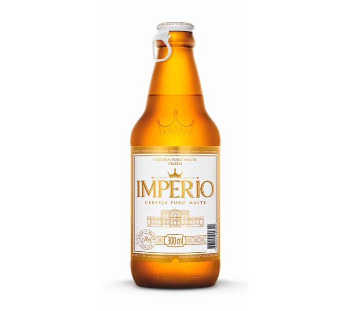 Cerveja Império Pilsen Garrafa 300ml - Retornável - 24 Unidades