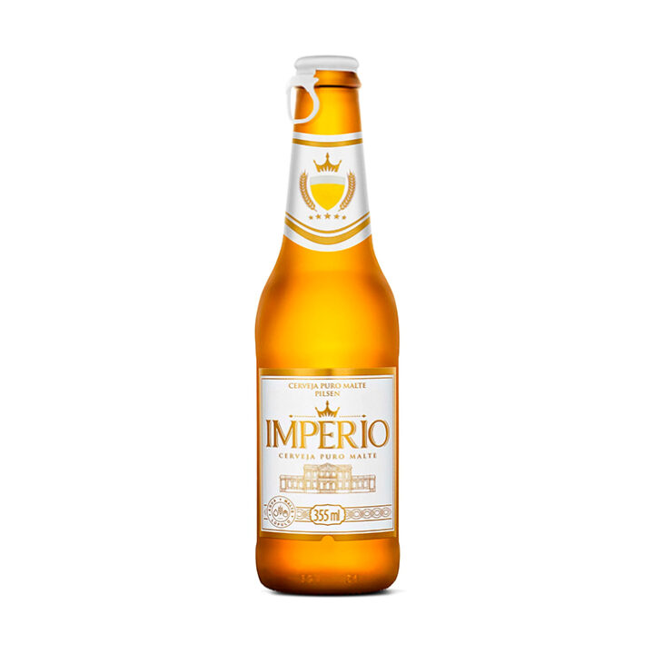 Cerveja Império Puro Malte Pilsen Garrafa 355ml - 12 Unidades