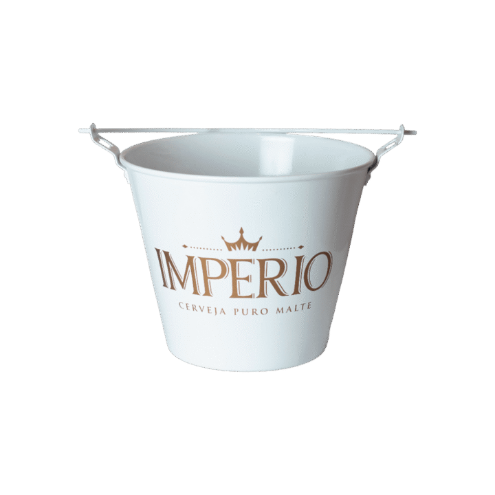 Balde Alumínio Império - Branco - 1 Unidade (Frete não incluso)
