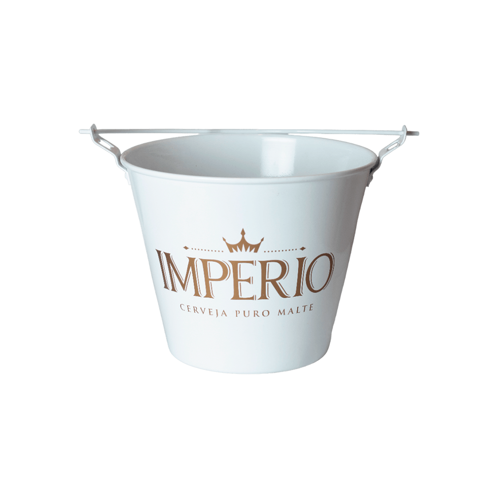 Balde Alumínio Império - Branco - 1 Unidade (Frete não incluso)