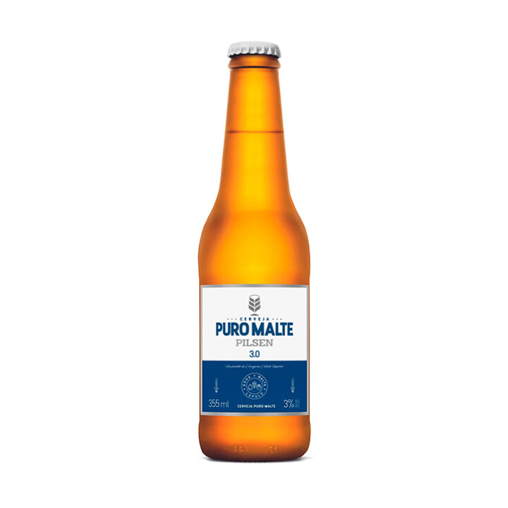 Cerveja Puro Malte Pilsen 3.0 Garrafa 355ml - 12 Unidades