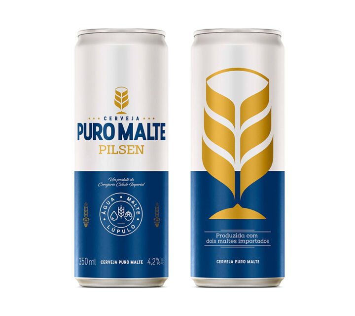 Cerveja Puro Malte Pilsen Lata 350ml - 15 Unidades