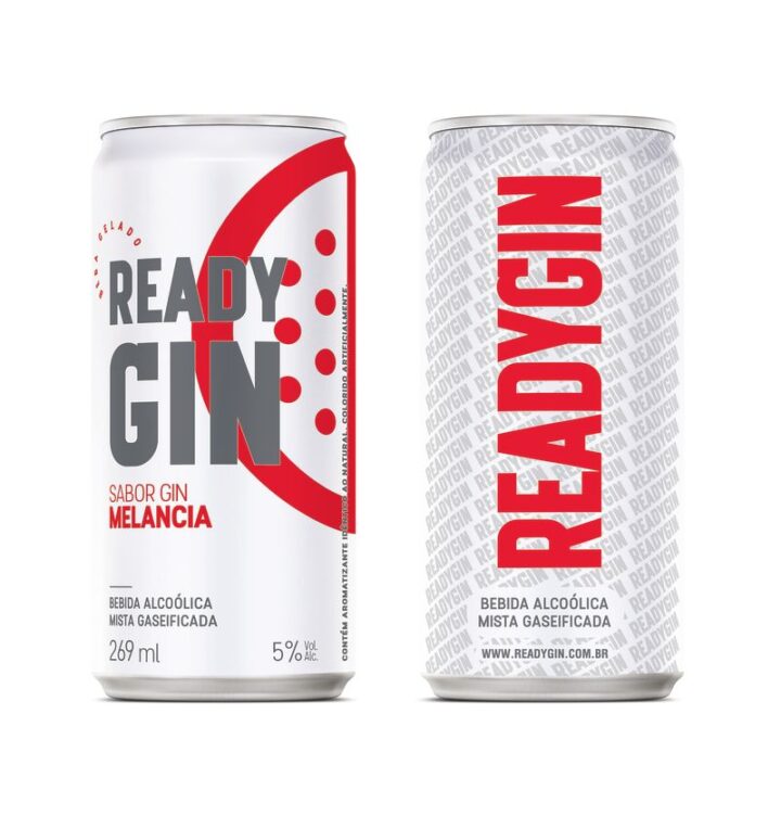 READYGIN Melancia Lata 269ml - 6 unidades