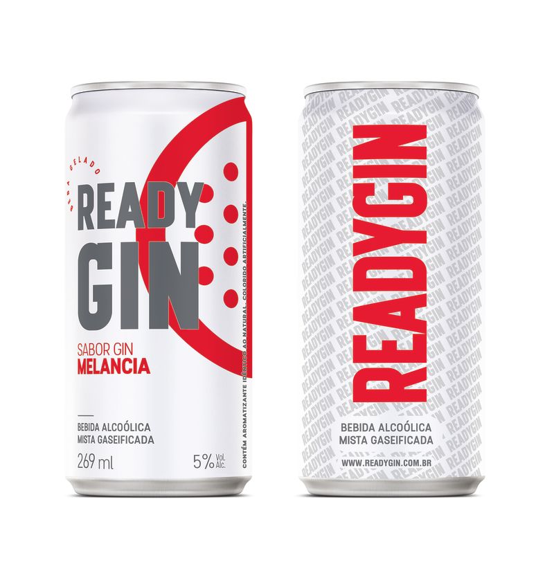 READYGIN Melancia Lata 269ml - 6 unidades
