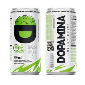 Dopamina Energy Drink Maçã Verde Lata 269ml - 6 Unidades