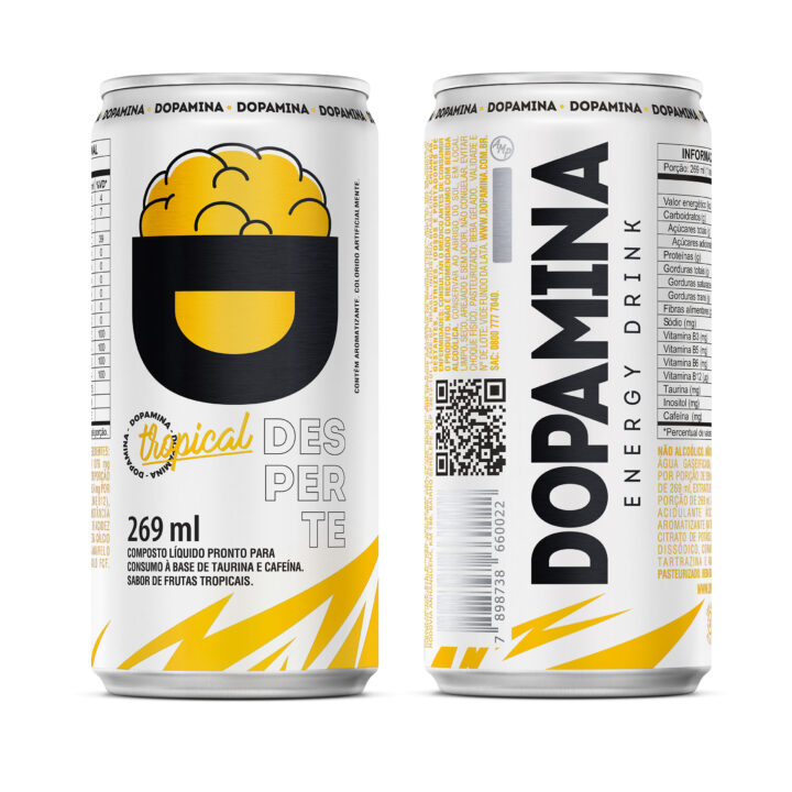 Dopamina Energy Drink Tropical - Lata 269ml - 6 Unidades