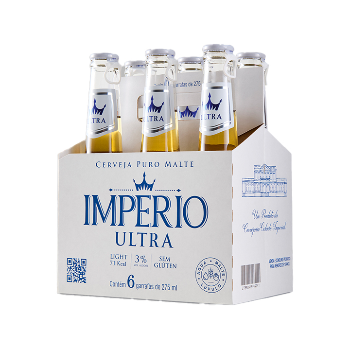 Cerveja Império Ultra - Garrafa 275ml - Basket - 24 Unidades