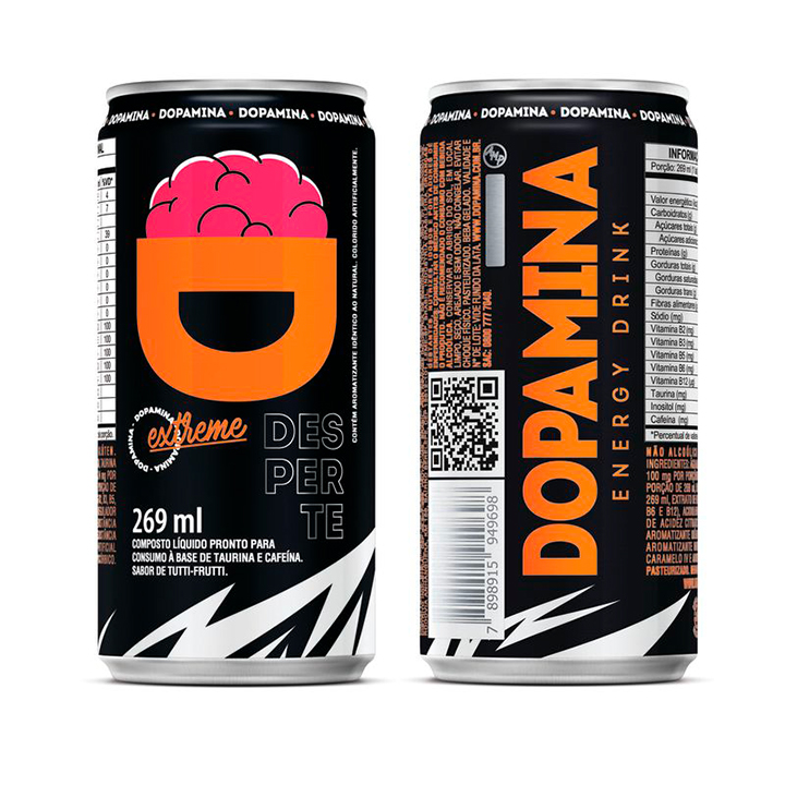Dopamina Energy drink Extreme - Lata 269ml – Tutti Frutti – 6 unidades