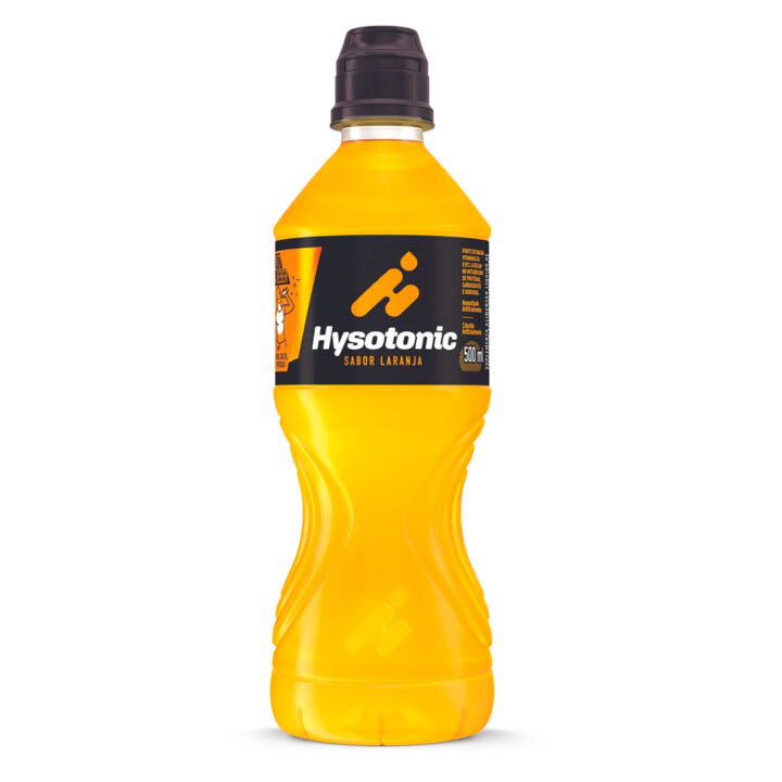 Hysotonic Laranja Garrafa com Tampa Sport Lock 500ml - 6 Unidade