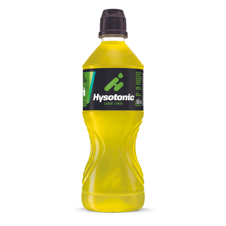 Hysotonic Limão Garrafa com Tampa Sport Lock 500ml - 6 Unidade