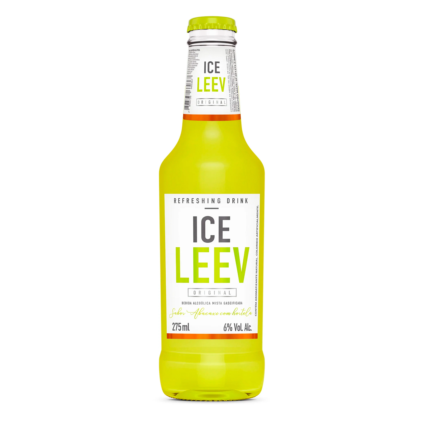 Ice Leev Abacaxi com Hortelã Garrafa 275ml - 6 Unidades