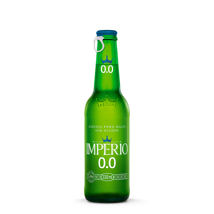 Cerveja Império Garrafa - Zero Álcool - 330ml - 12 Unidades