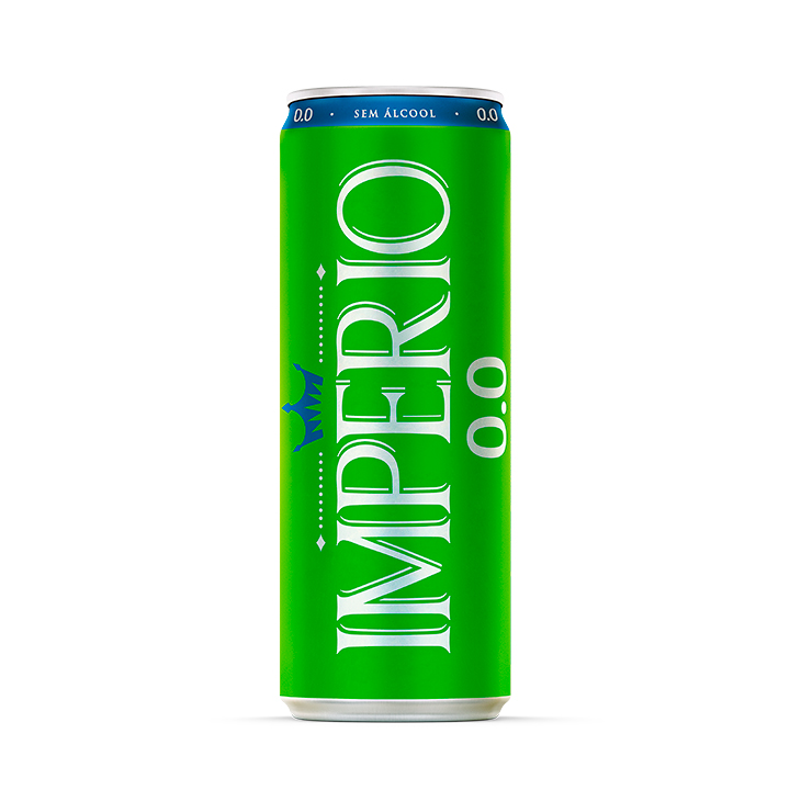 Cerveja Império Lata - Zero Álcool - 350ml - 12 Unidades