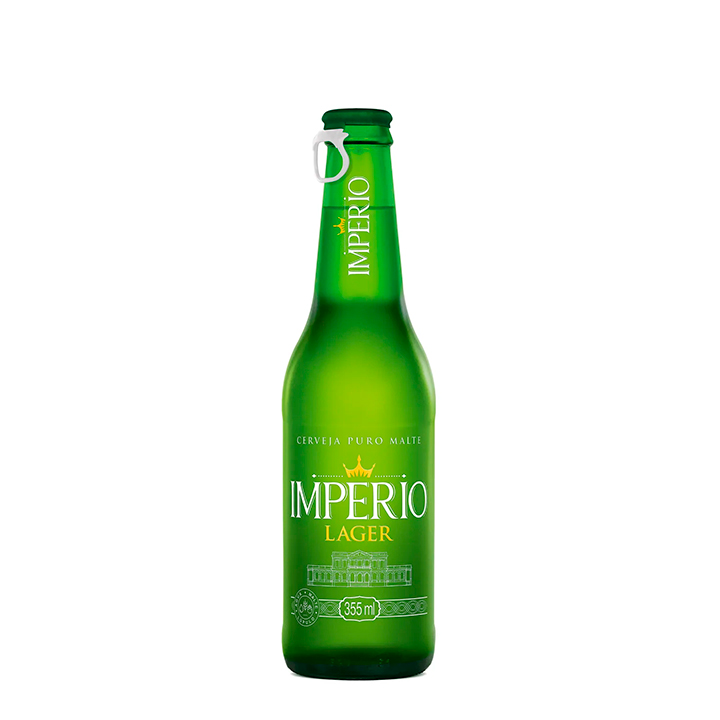 Cerveja Império Lager Garrafa 355ml - 12 Unidades